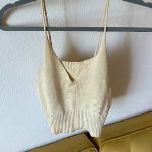 100% cotton knit tank top 🦋